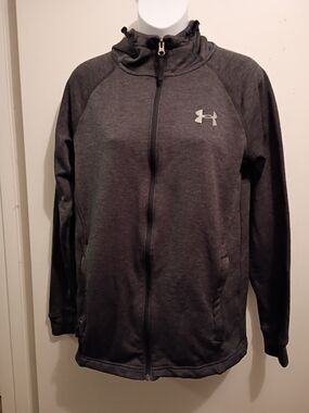 Men's Under Armour Dark Charcoal Gray Full-Zip Hooded Jacket